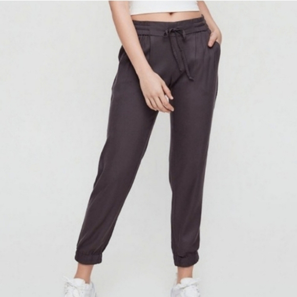 Aritzia Pants - Aritzia Talula Los Feliz Gray Tie Waist Soft Jogger Pants
